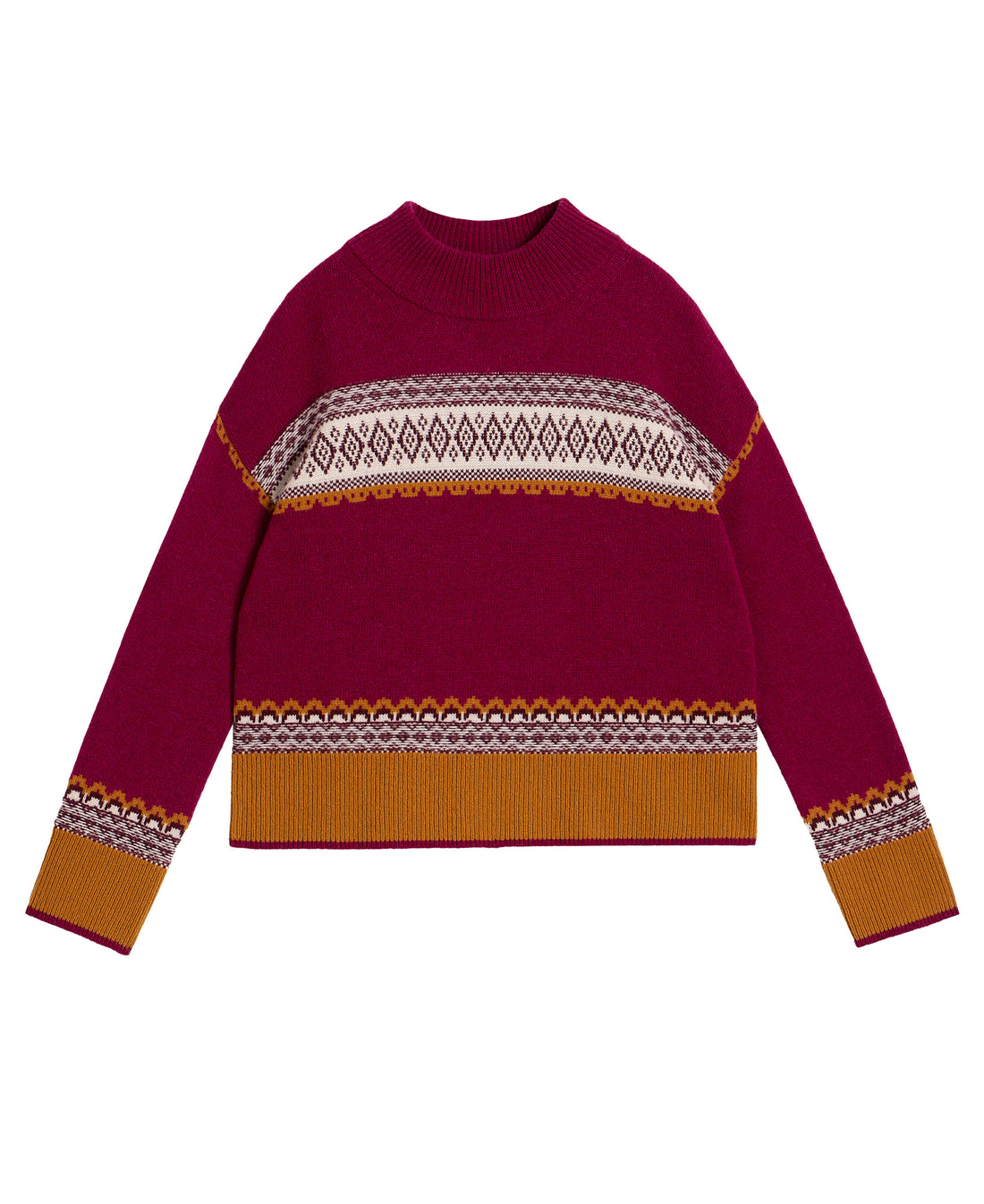 Millie Fairisle Jumper - Pink Multi
