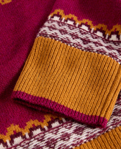 Millie Fairisle Jumper - Pink Multi