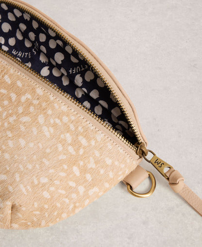 Mini Sebby Leather Sling Bag - Natural Multi
