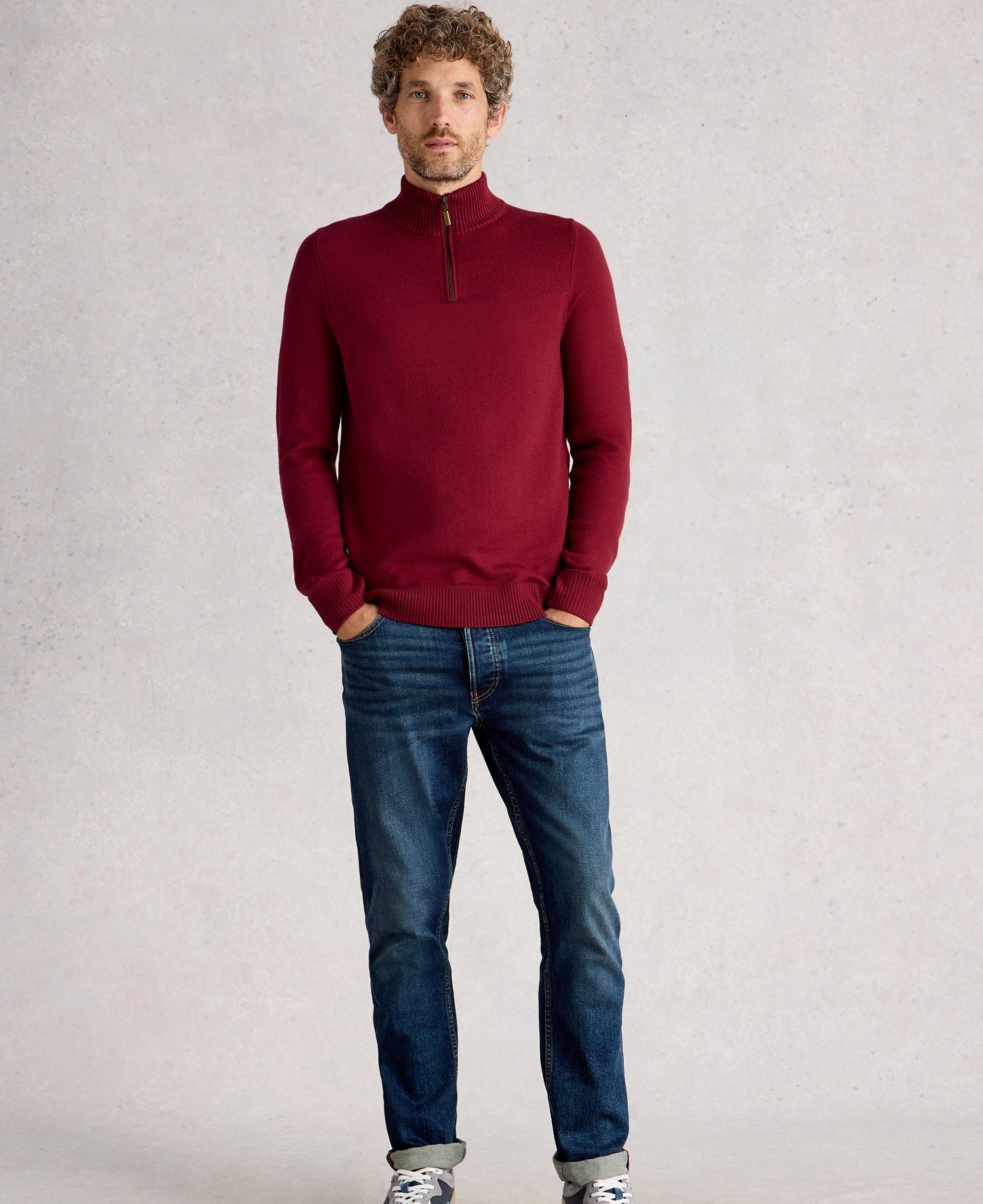 Newport Merino Funnel - Deep Red