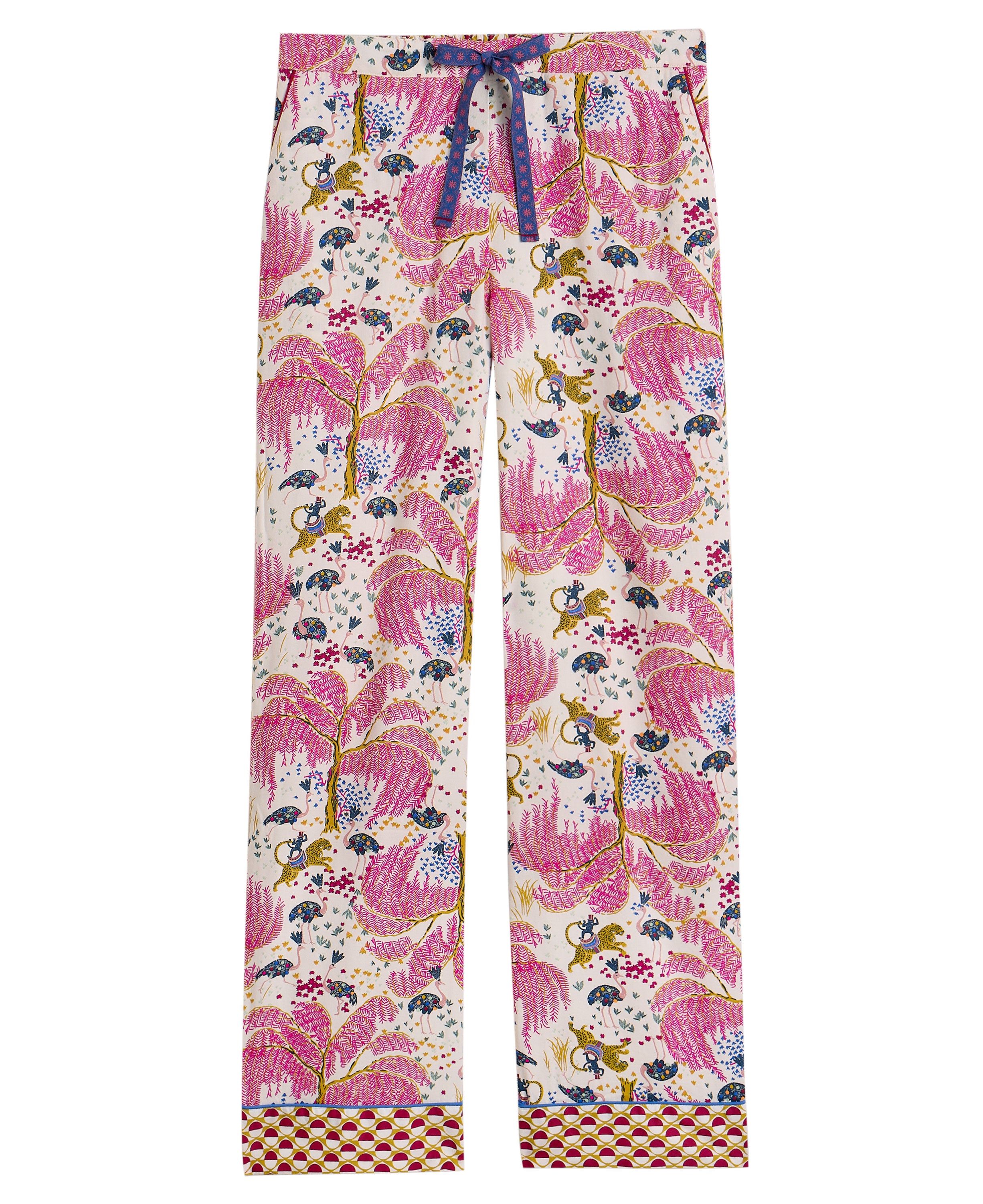 Nina Organic PJ Bottom - Natural Print