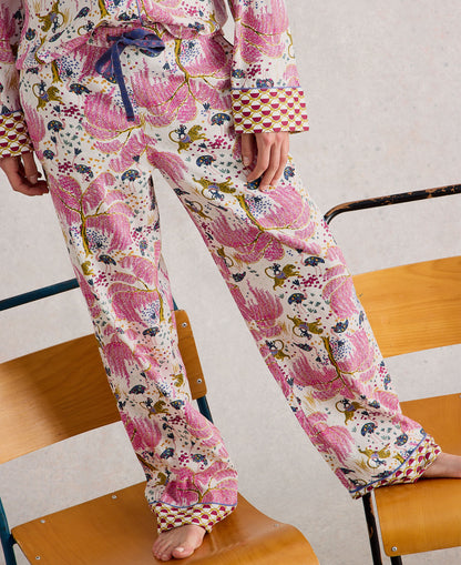 Nina Organic PJ Bottom - Natural Print