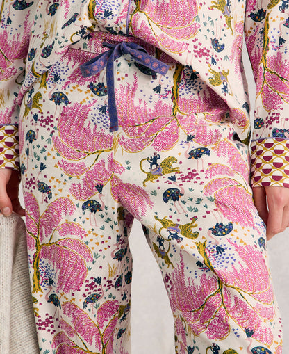 Nina Organic PJ Bottom - Natural Print