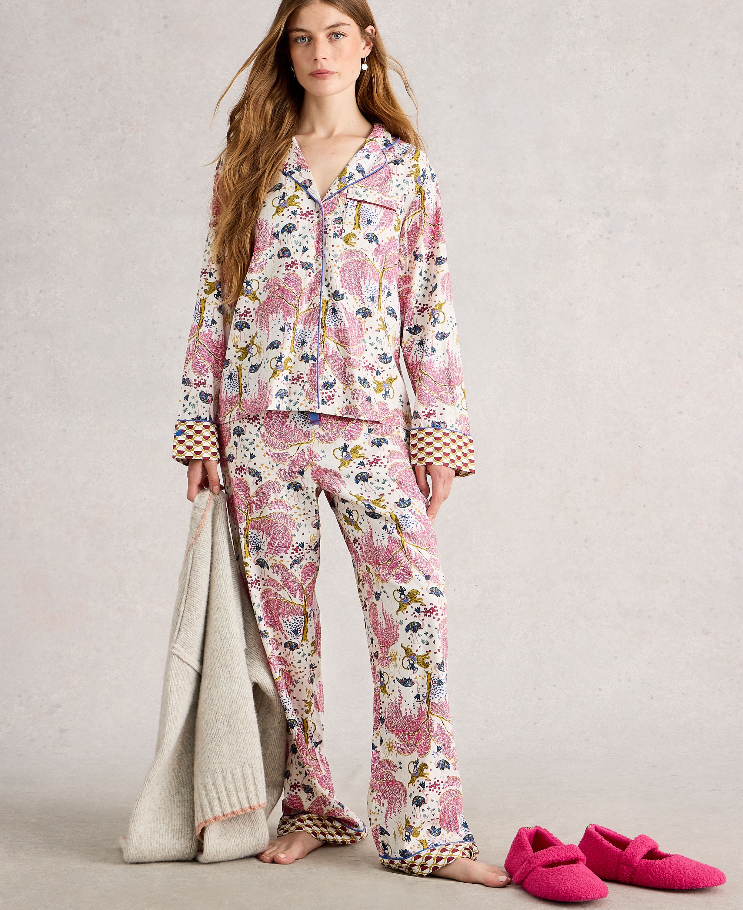 Nina Organic PJ Shirt - Natural Print