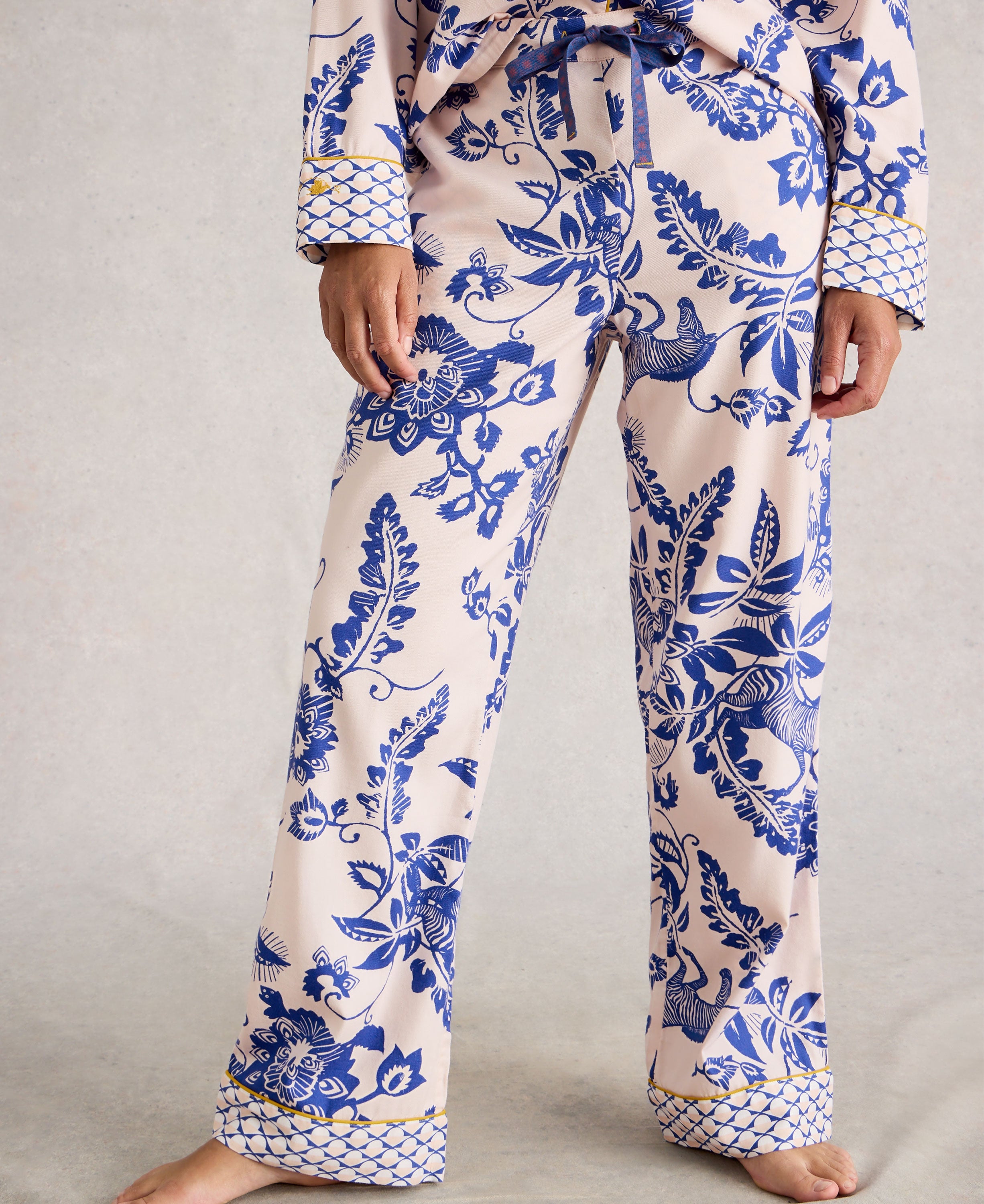 Nina Organic PJ Bottom - Pink Print