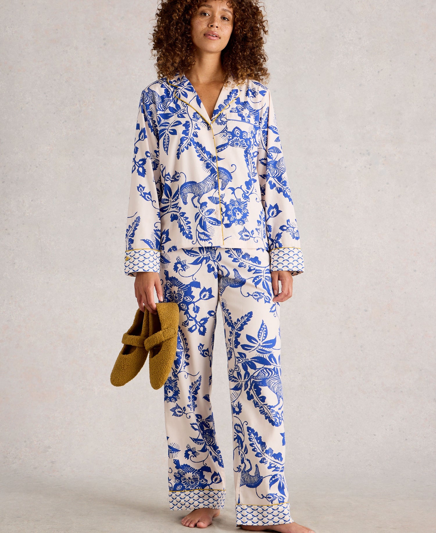 Nina Organic PJ Shirt - Pink Print