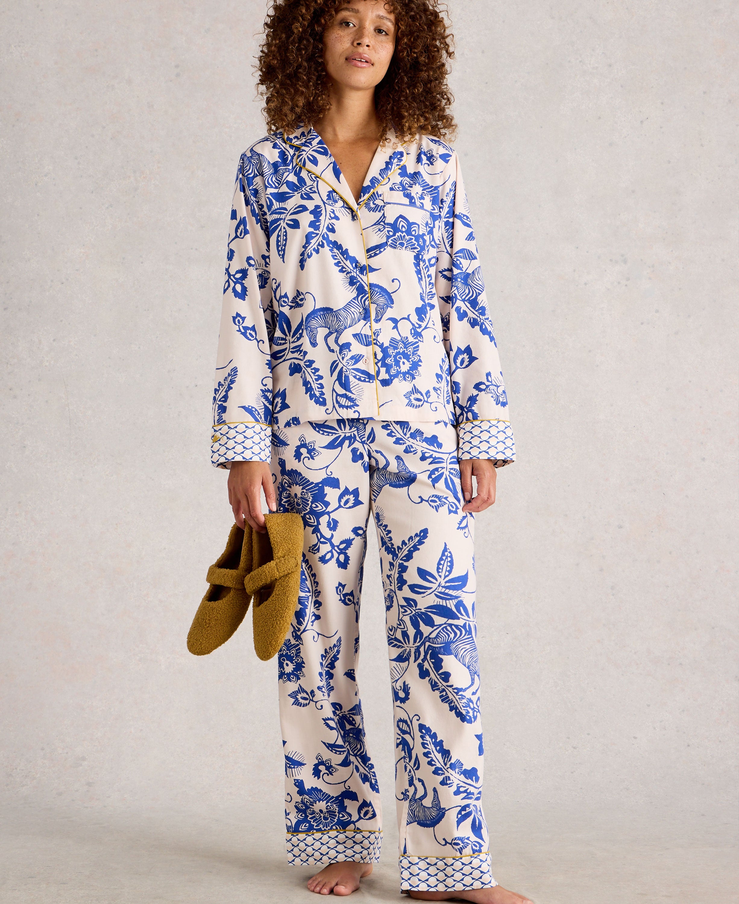 Nina Organic PJ Shirt - Pink Print