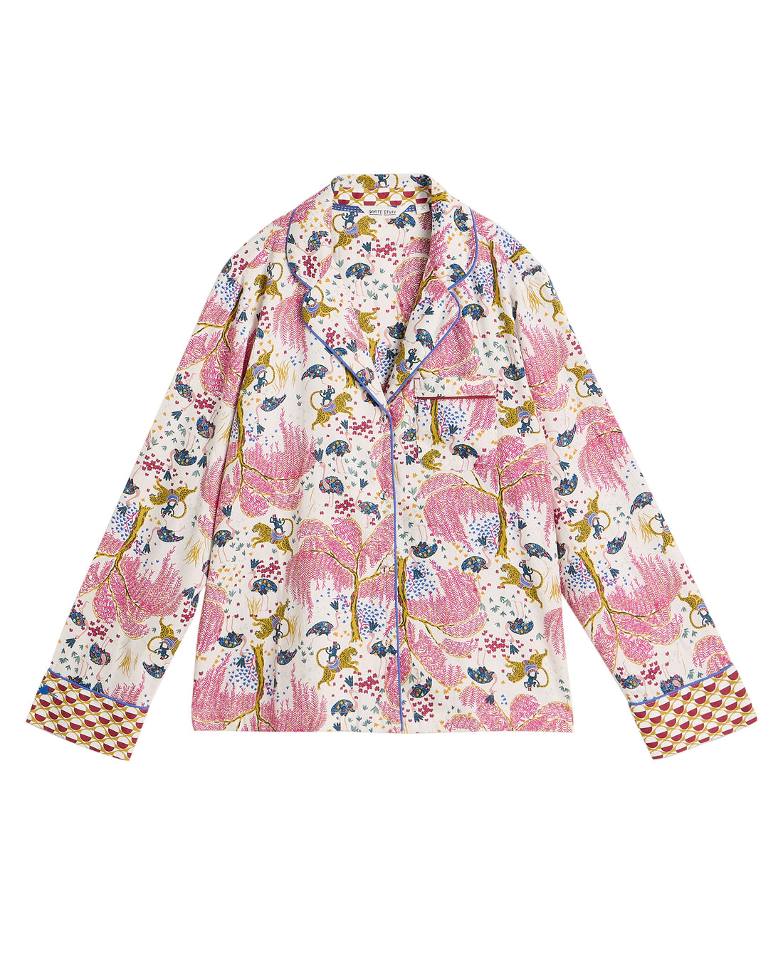 Nina Organic PJ Shirt - Natural Print