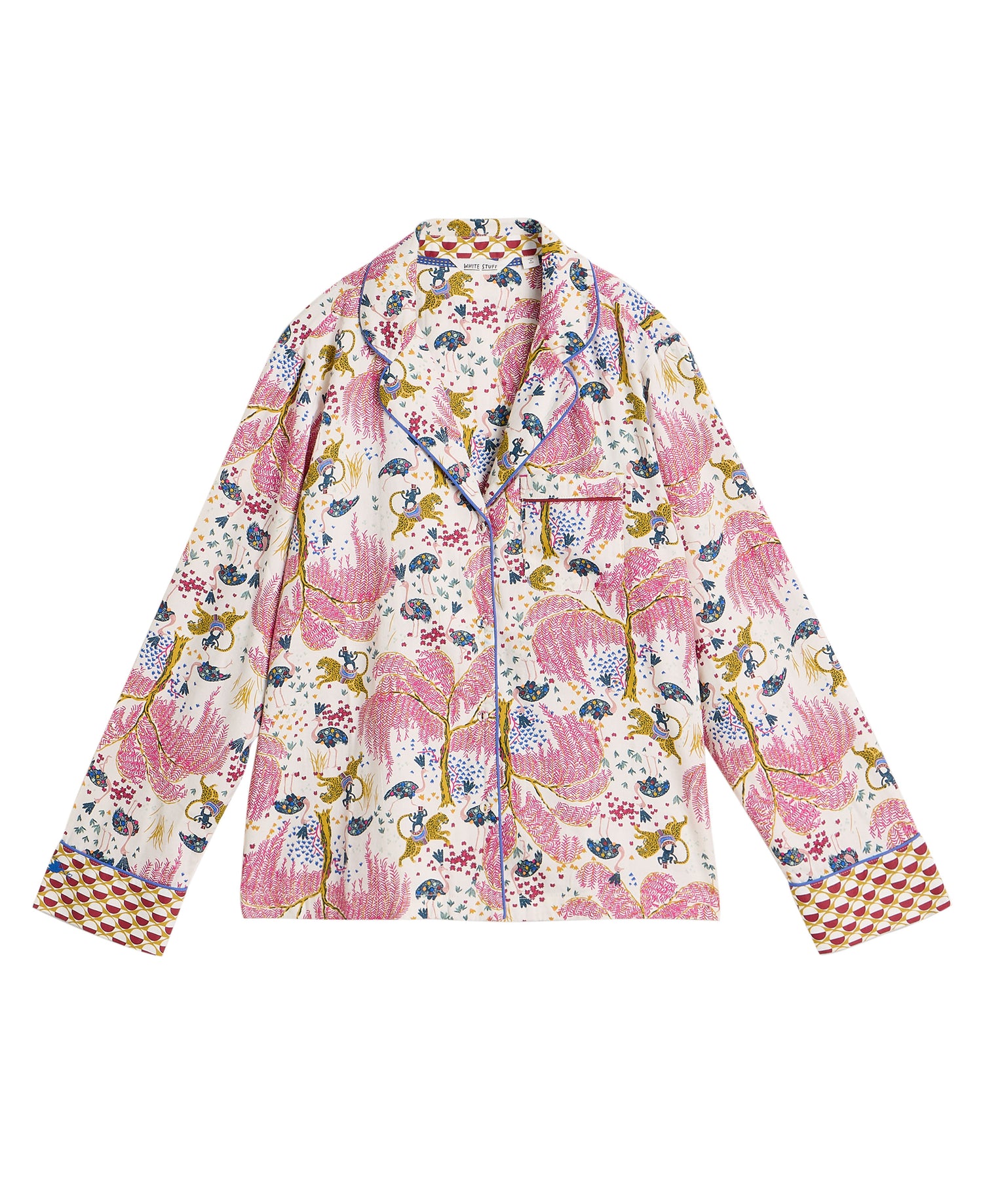 Nina Organic PJ Shirt - Natural Print