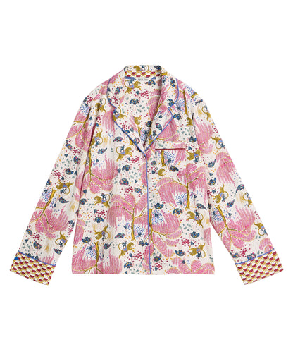 Nina Organic PJ Shirt - Natural Print