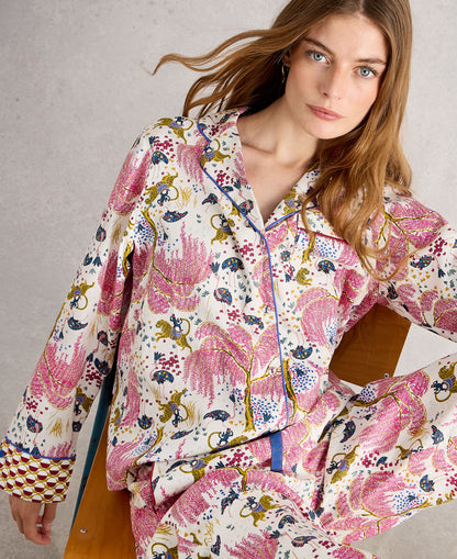Nina Organic PJ Shirt - Natural Print