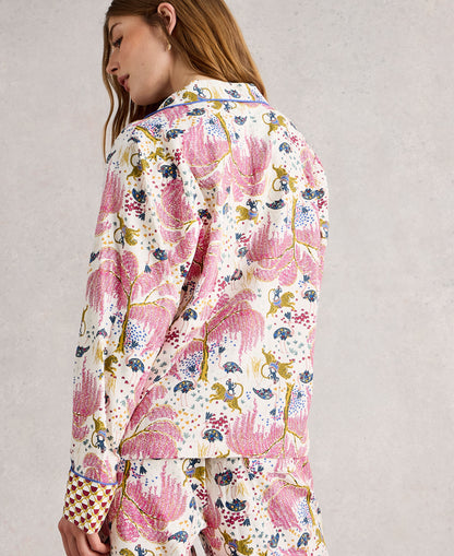 Nina Organic PJ Shirt - Natural Print