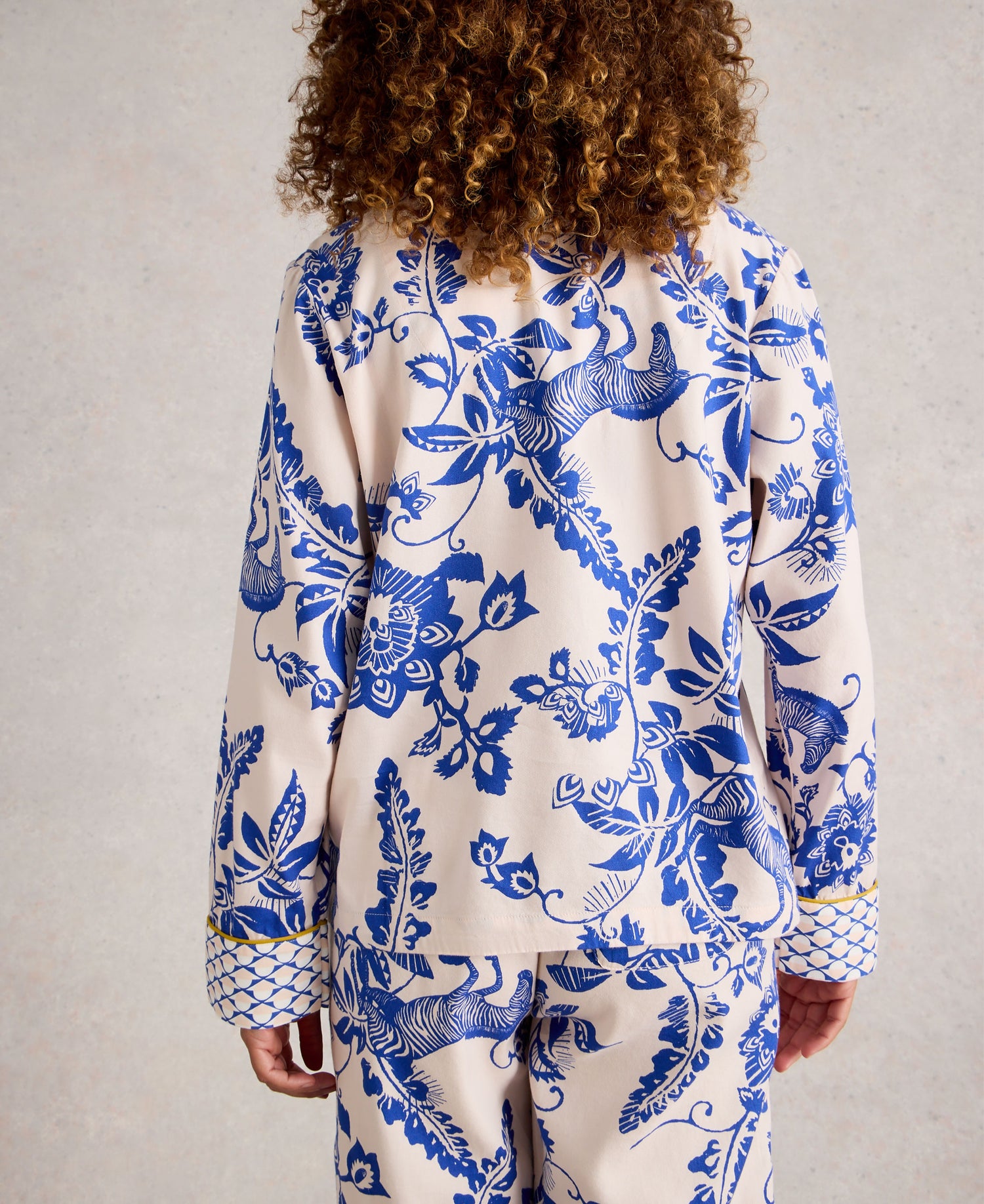 Nina Organic PJ Shirt - Pink Print