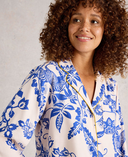 Nina Organic PJ Shirt - Pink Print