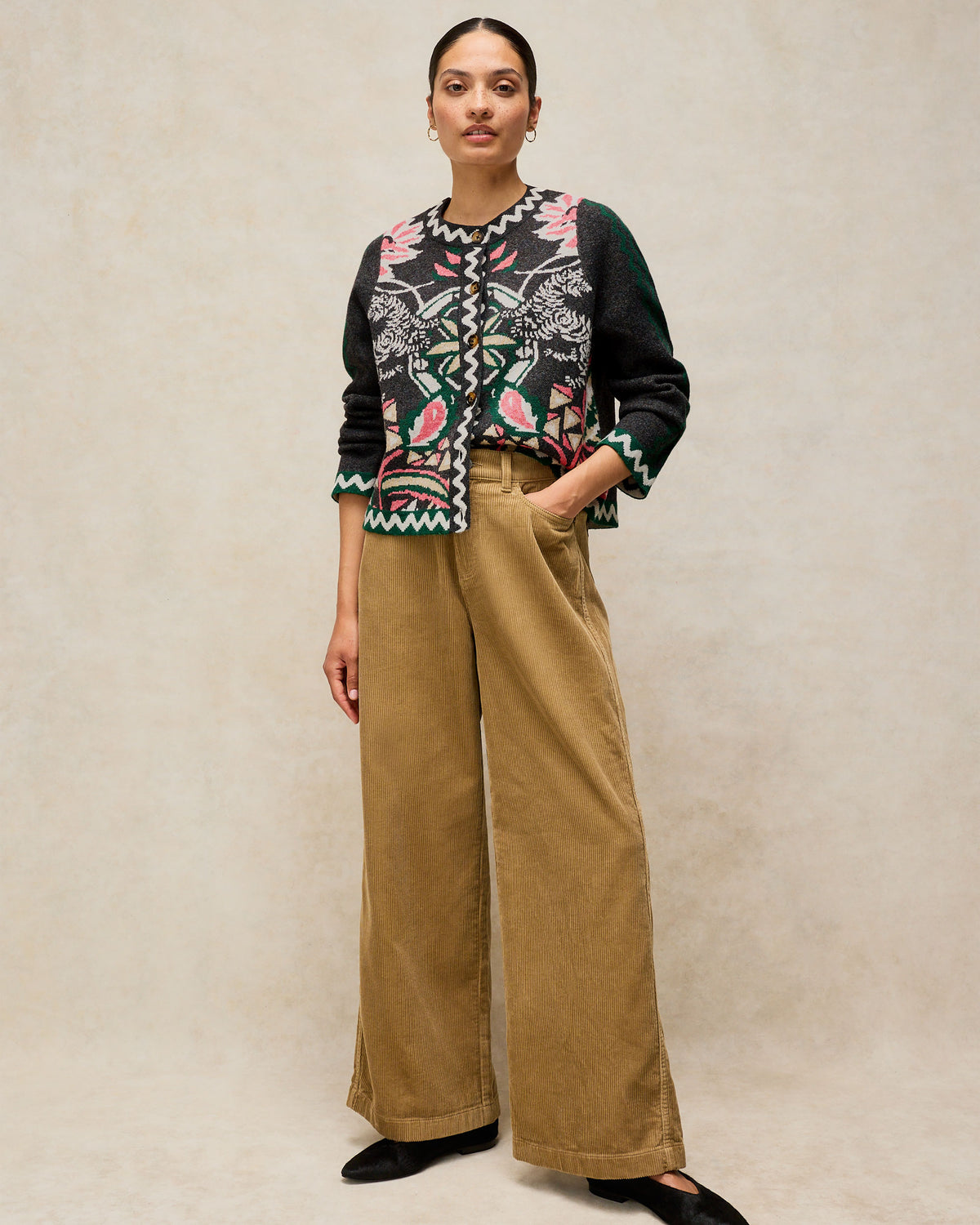 Nomad Knit Jacket - Grey Multi