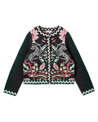 Nomad Knit Jacket - Grey Multi
