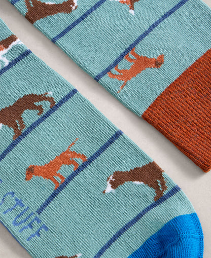 Novelty Ankle Sock - Mid Blue