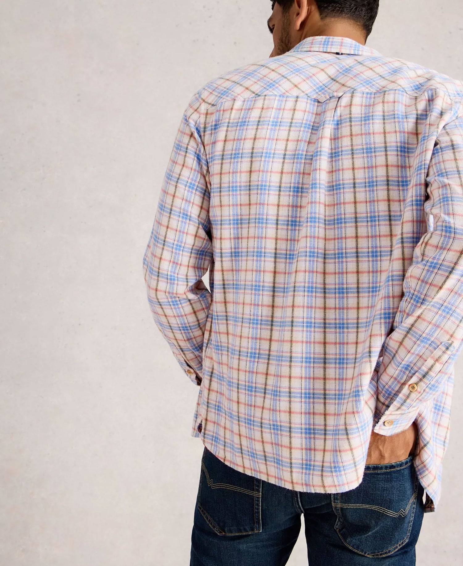 Oakham Multi Check Shirt - Natural Multi