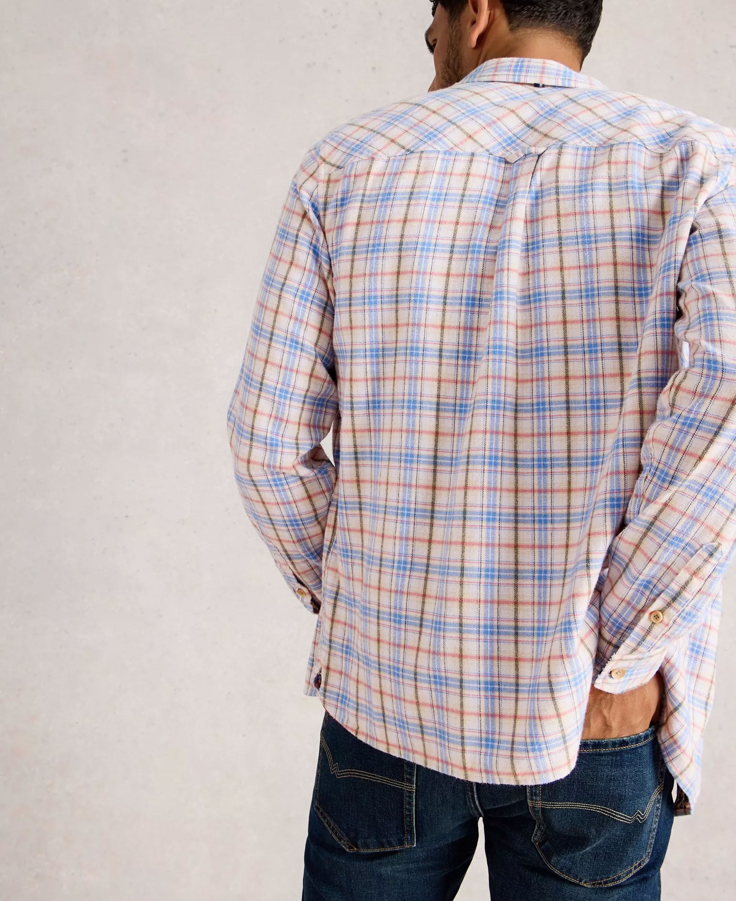 Oakham Multi Check Shirt - Natural Multi