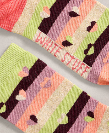 Pattern Ankle Sock - Green Multi