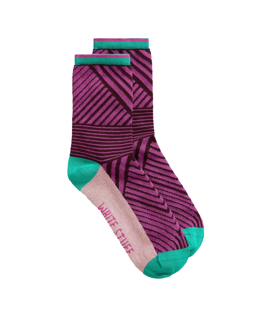 Pattern Ankle Sock - Purple Multi