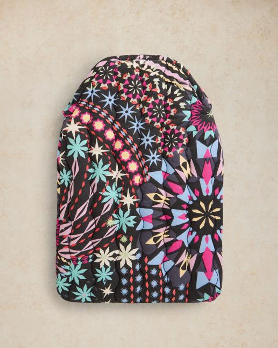 Printed Hot Water Bottle - Black Print