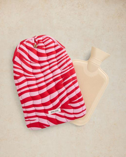 Printed Hot Water Bottle - Pink Mlt