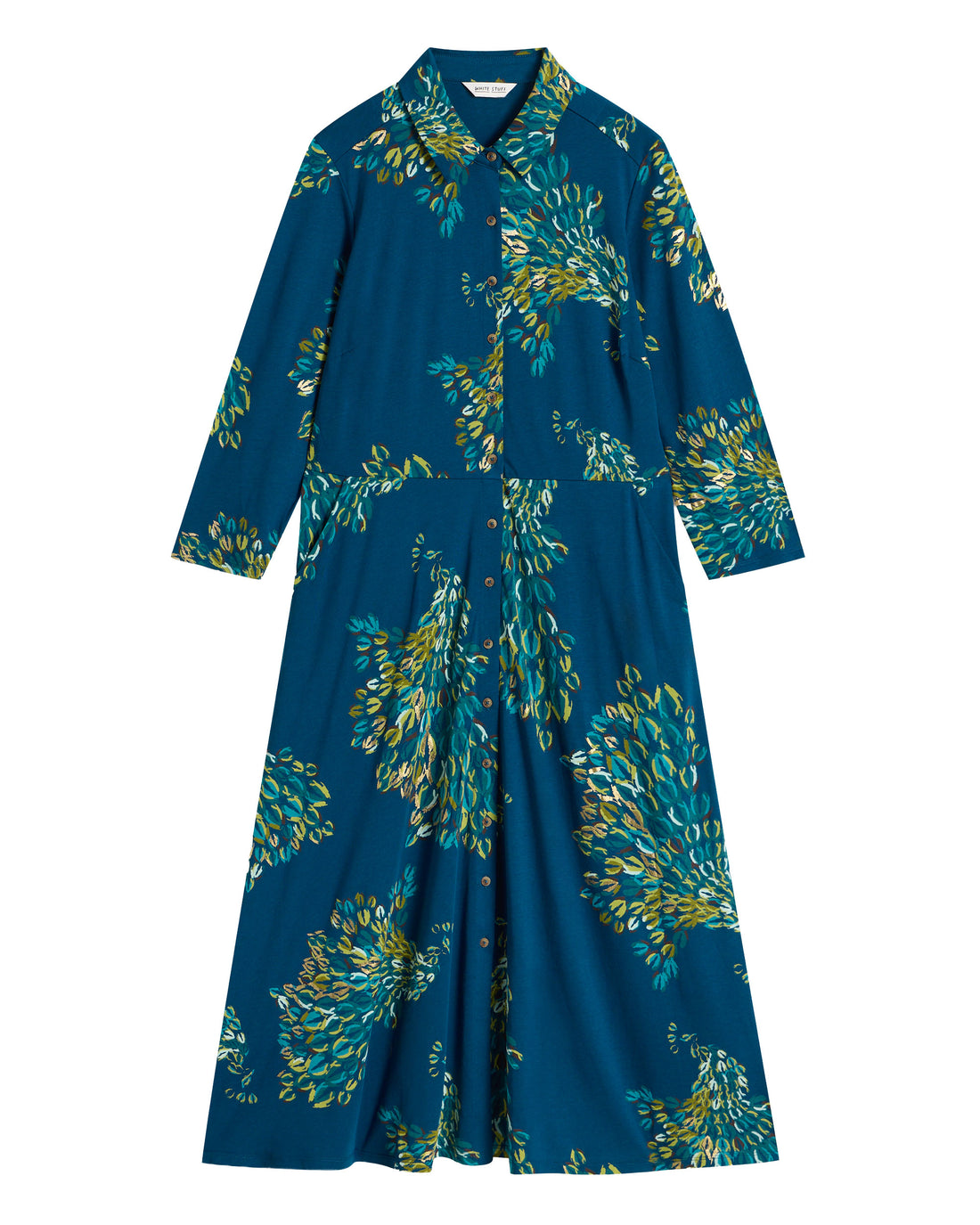 Rua Jersey Dress - Teal Print