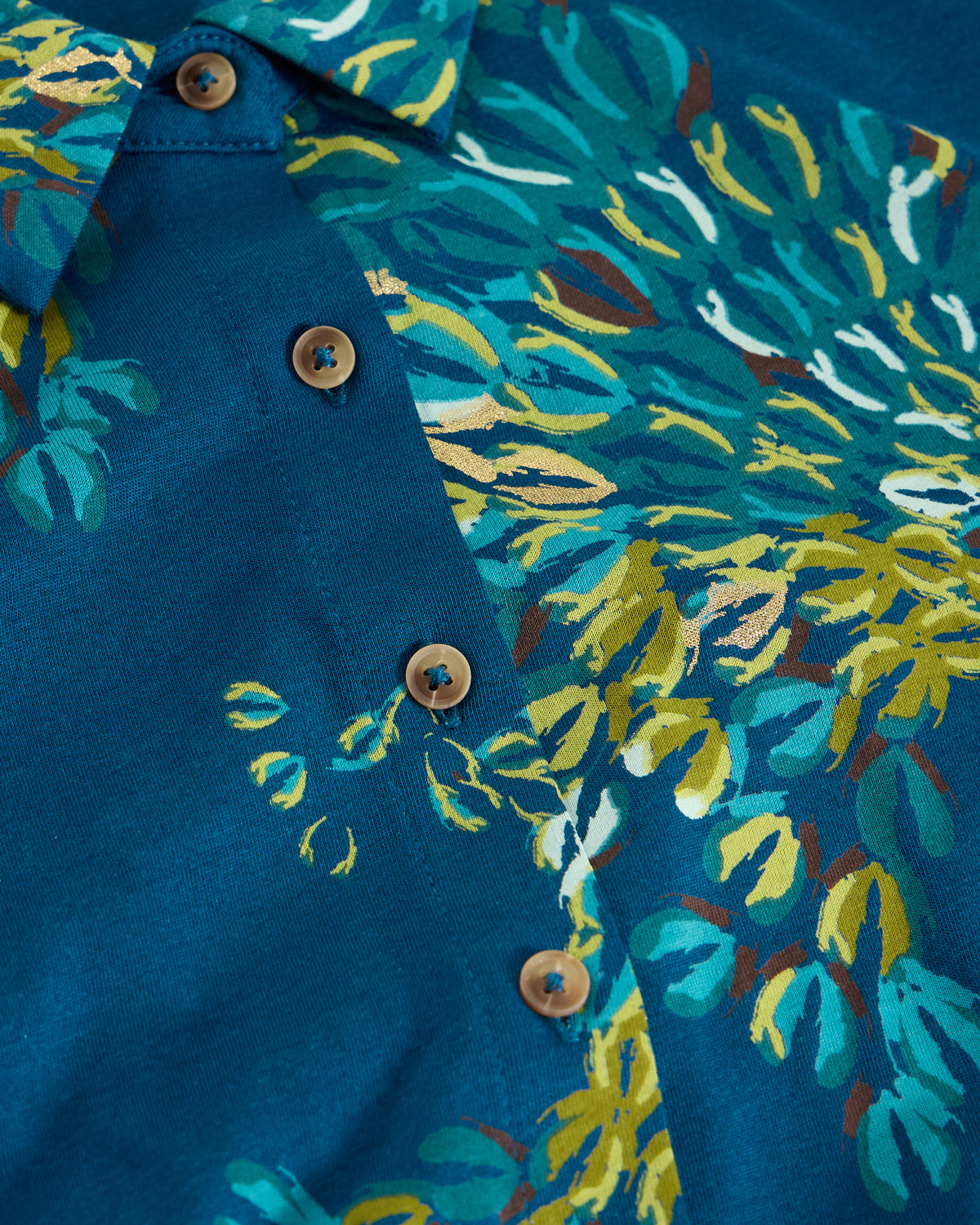 Rua Jersey Dress - Teal Print