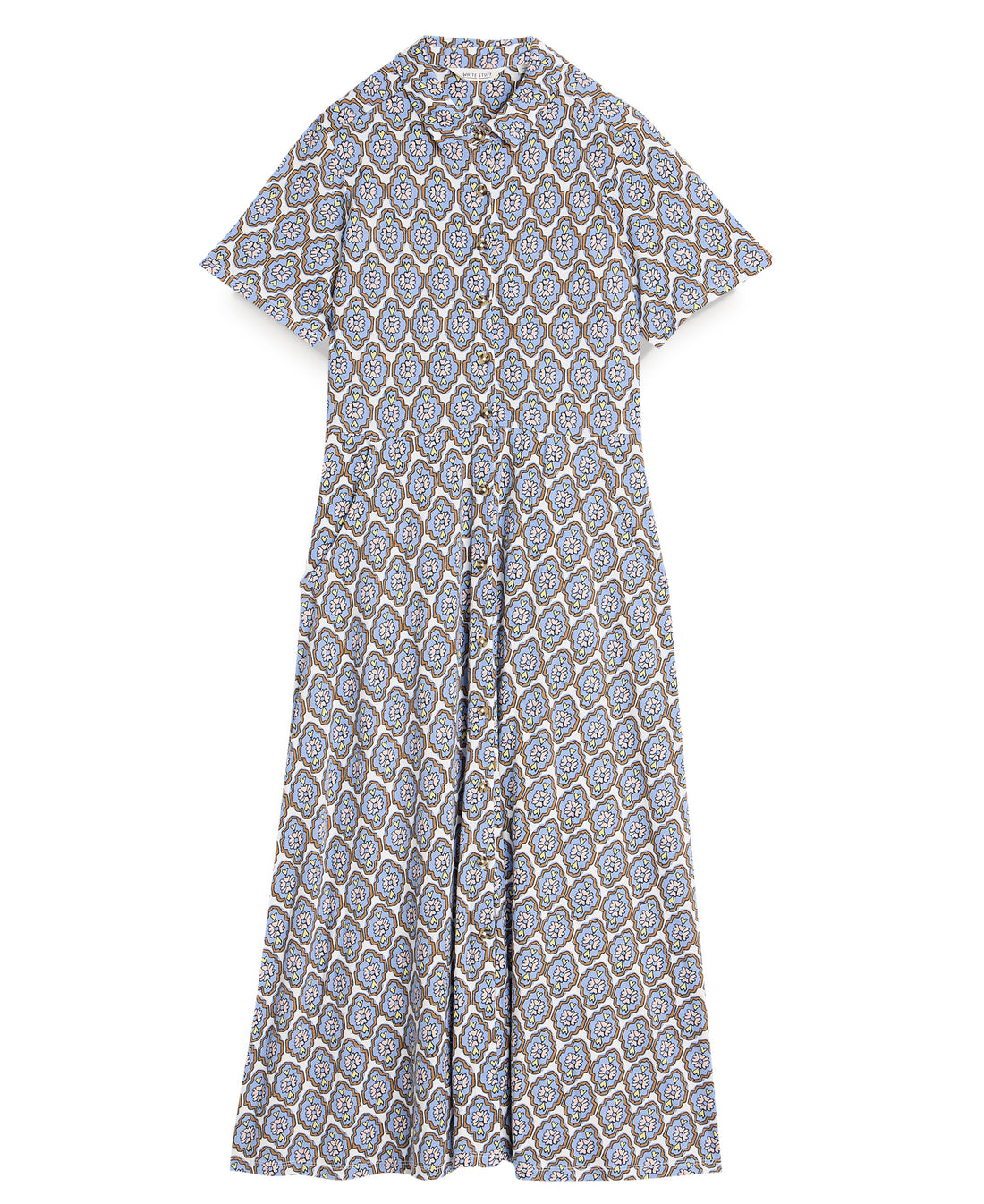 Rua Jersey Shirt Dress - Blue Multi