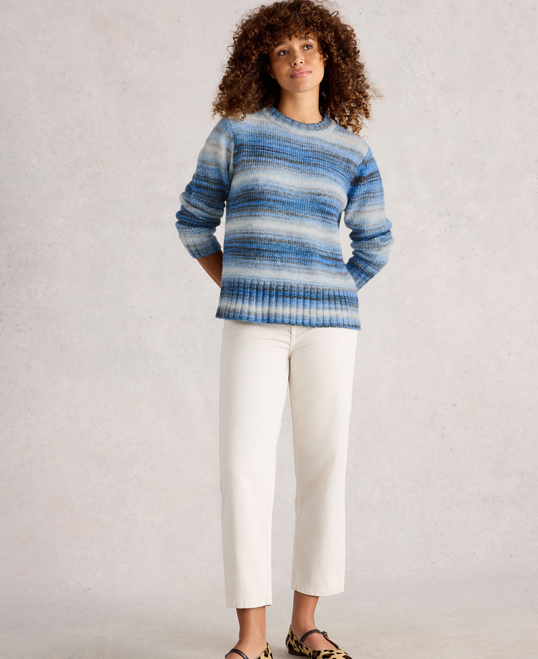 Sabrina Spacedye Jumper - Blue Multi