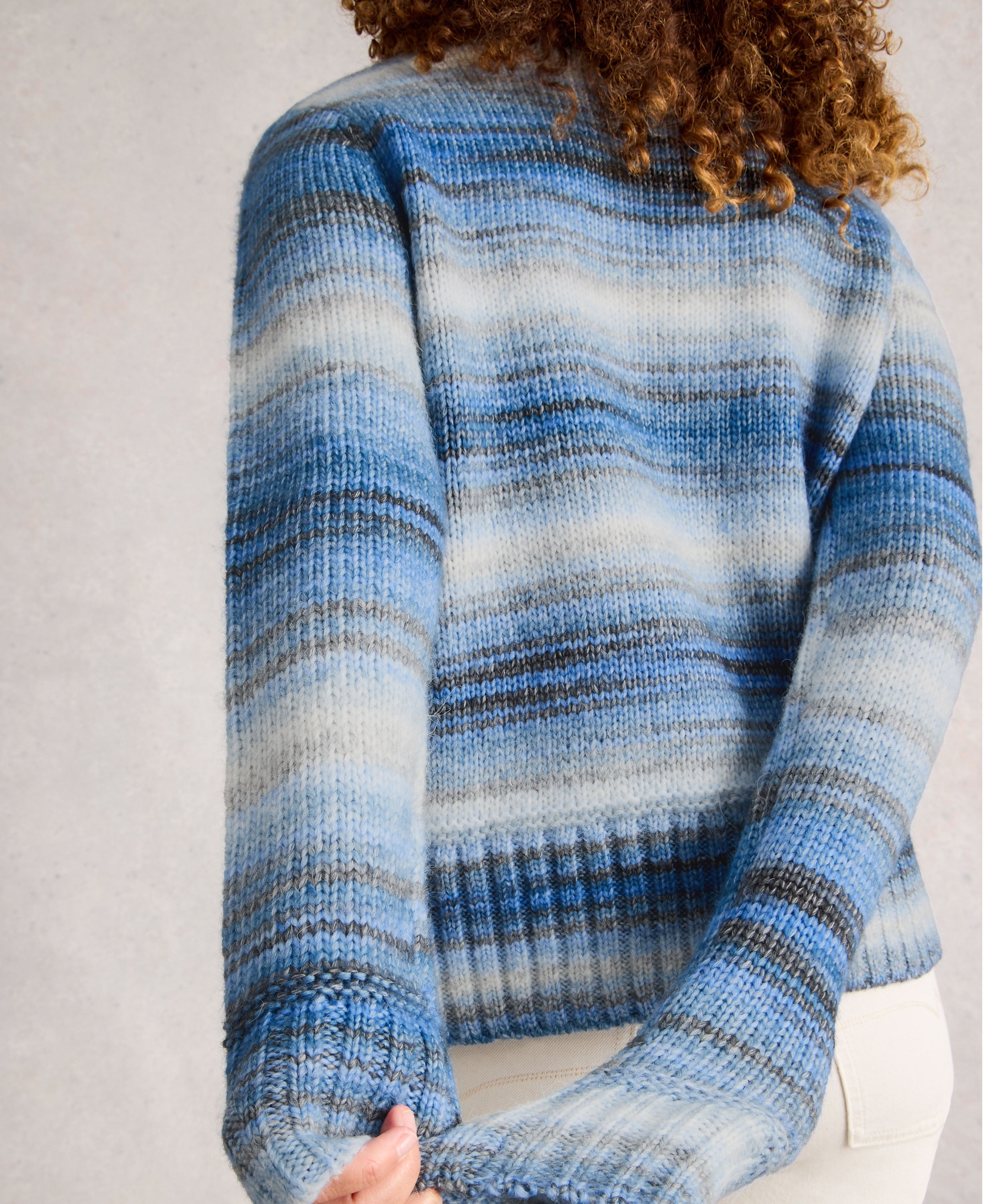 Sabrina Spacedye Jumper - Blue Multi