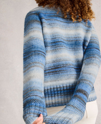 Sabrina Spacedye Jumper - Blue Multi