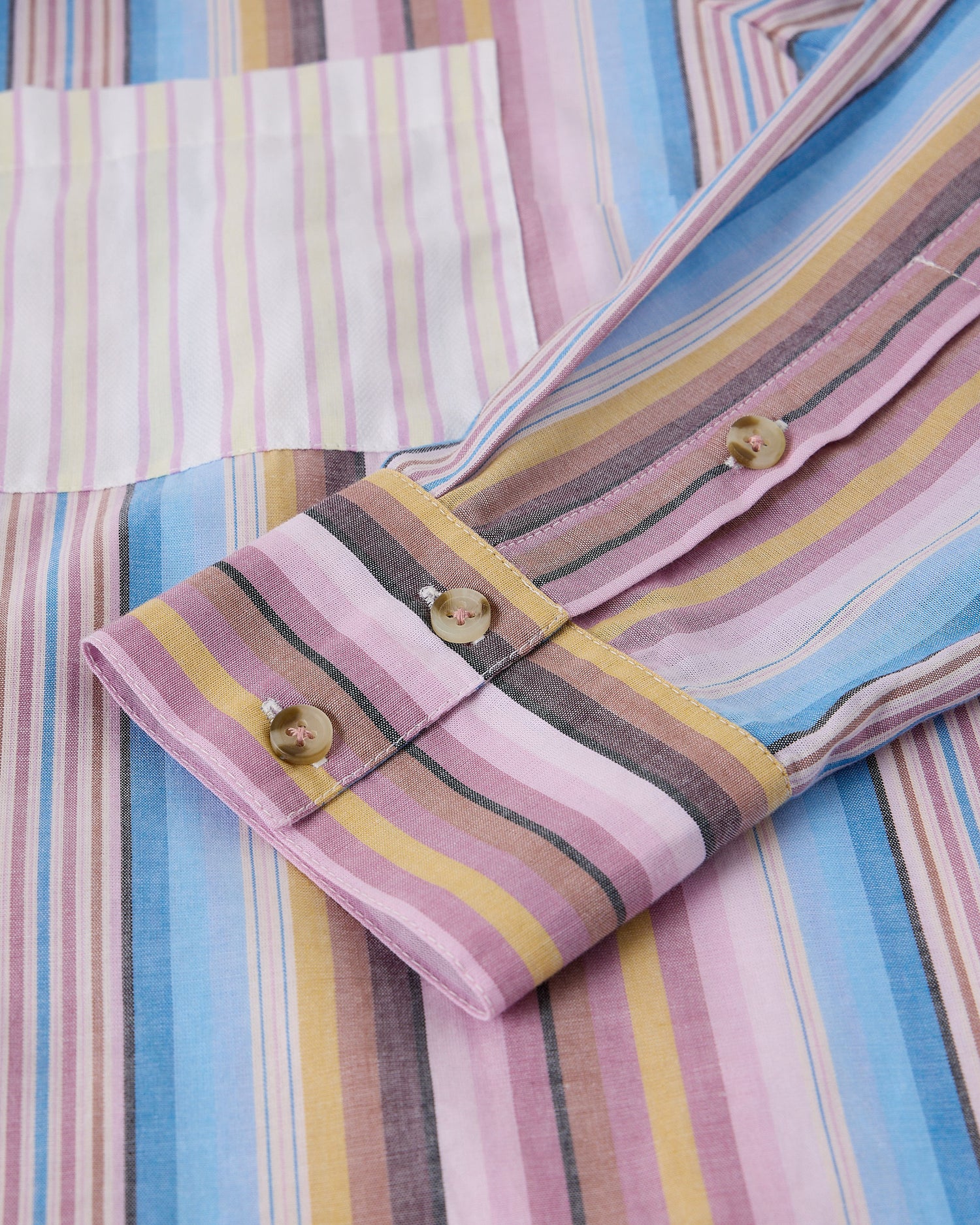 Saffie Mixed Stripe Shirt - Pink Multi
