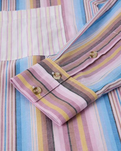 Saffie Mixed Stripe Shirt - Pink Multi