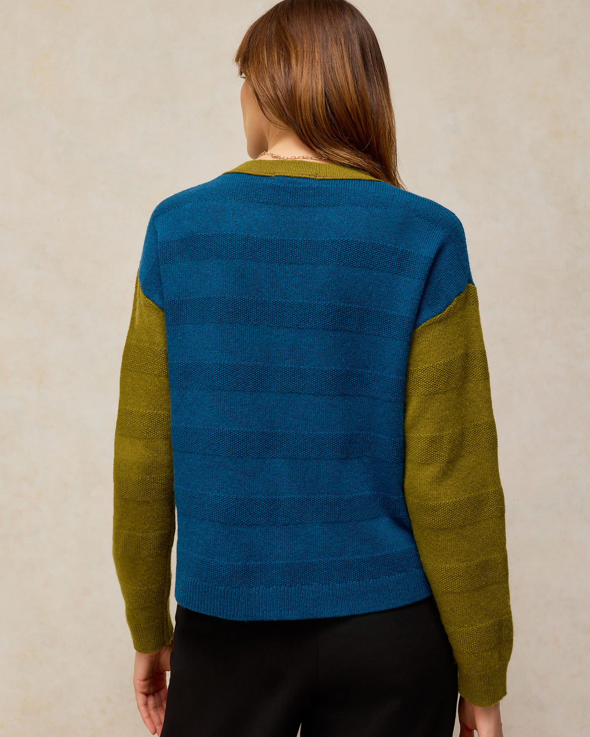 Sansa Stitch Cardi - Teal Multi