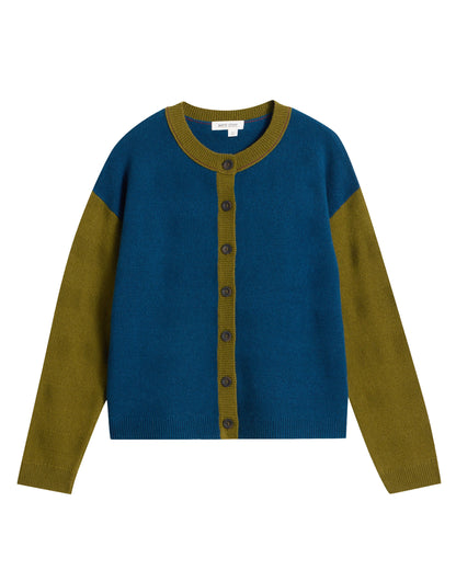 Sansa Stitch Cardi - Teal Multi