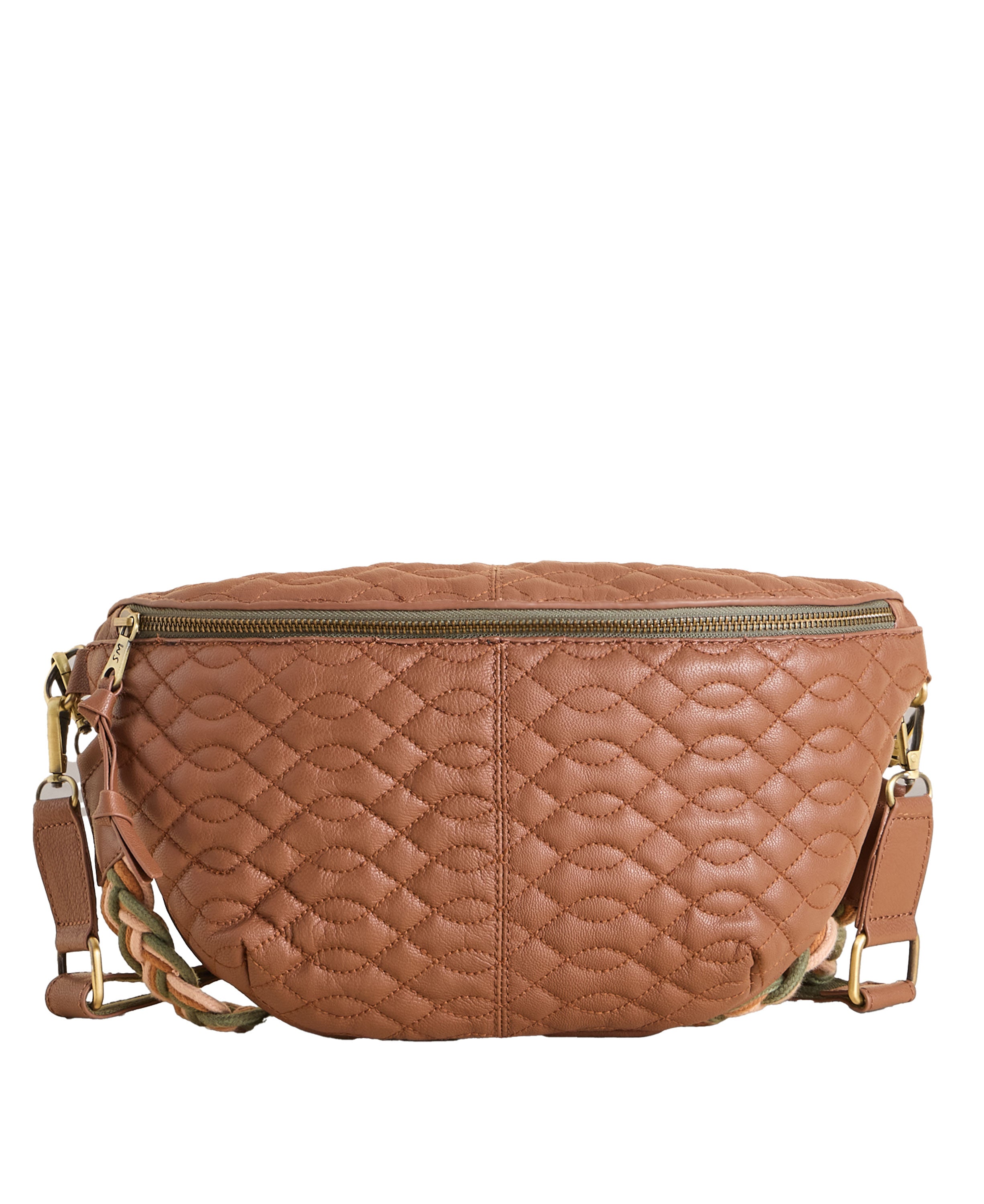 Sebby Leather Sling Bag - Mid Tan