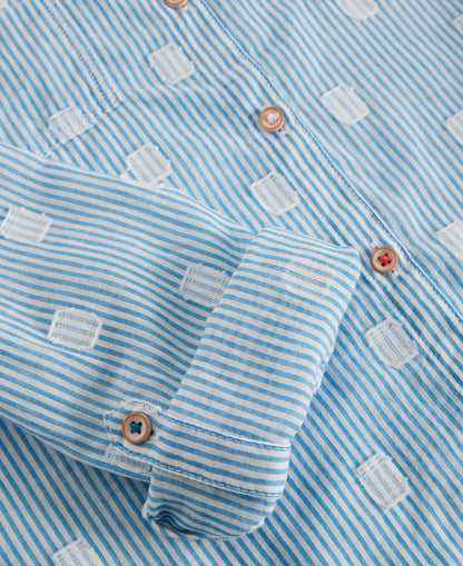 Sophie Organic Cotton Shirt - Blue Multi