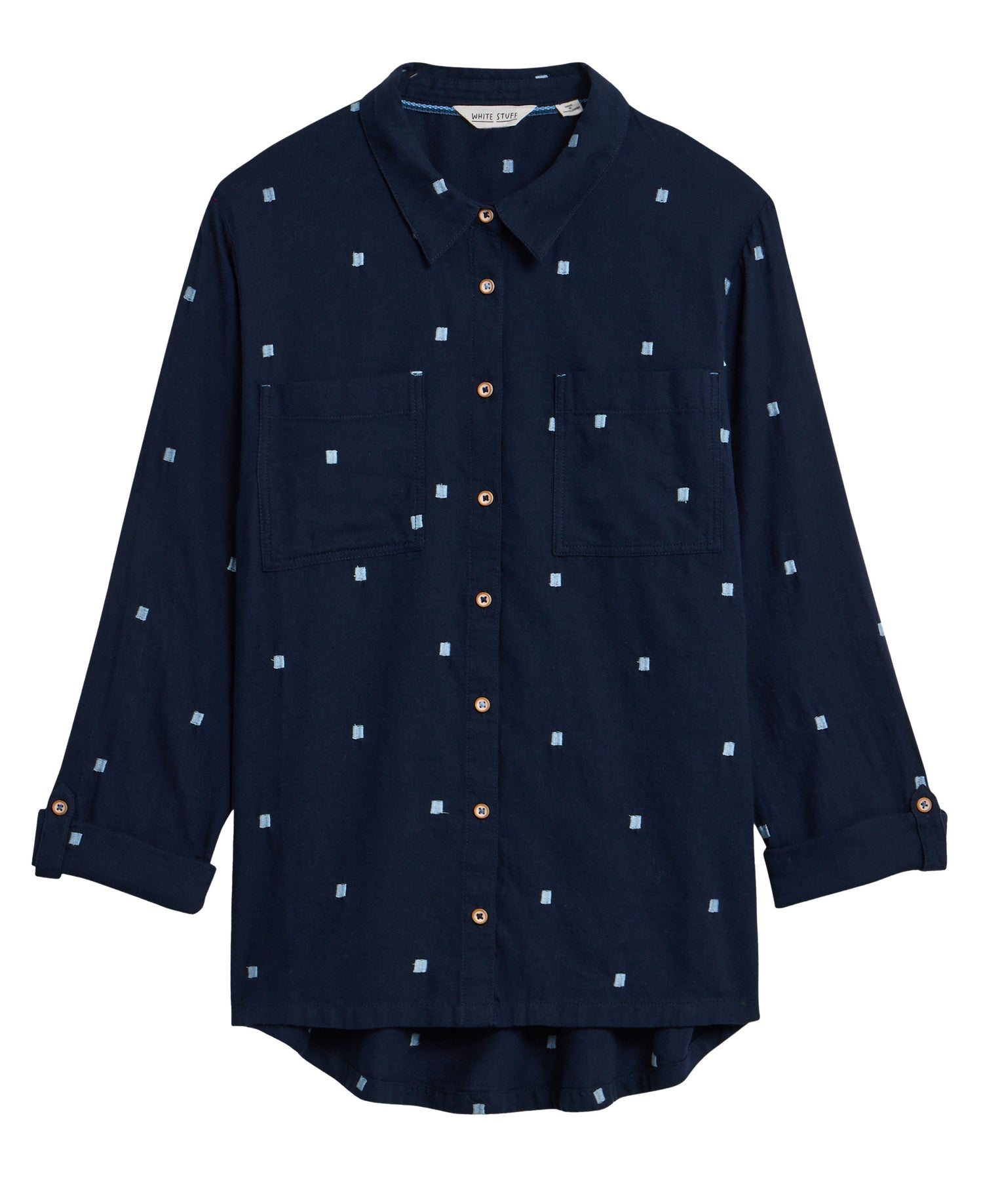 Sophie Organic Cotton Shirt - Dark Navy