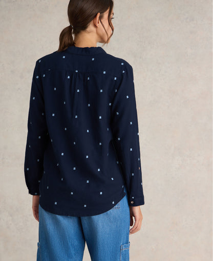 Sophie Organic Cotton Shirt - Dark Navy