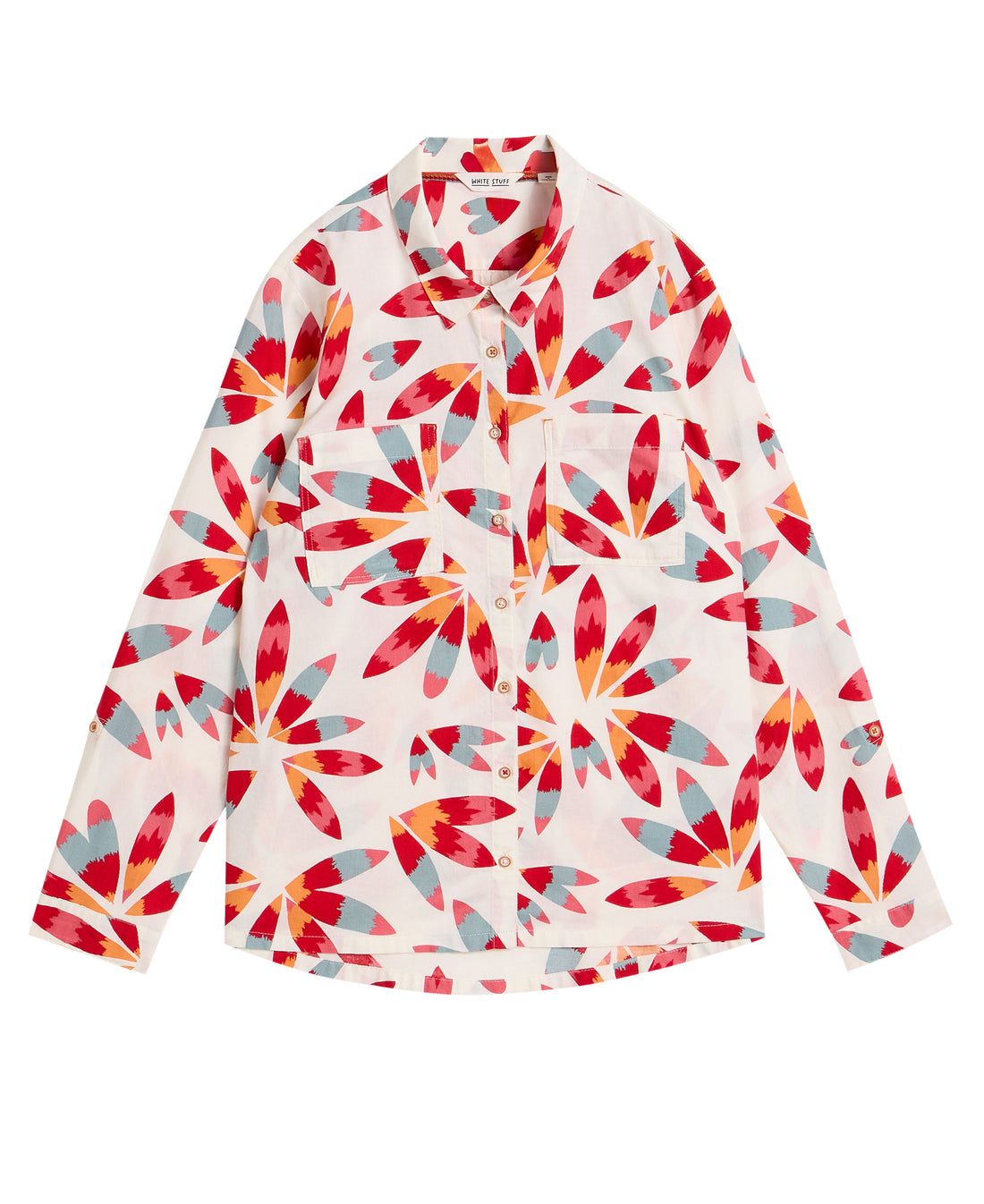 Sophie Organic Cotton Shirt - Ivory Print