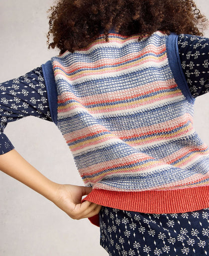 Tara Texture Tank - Blue Multi
