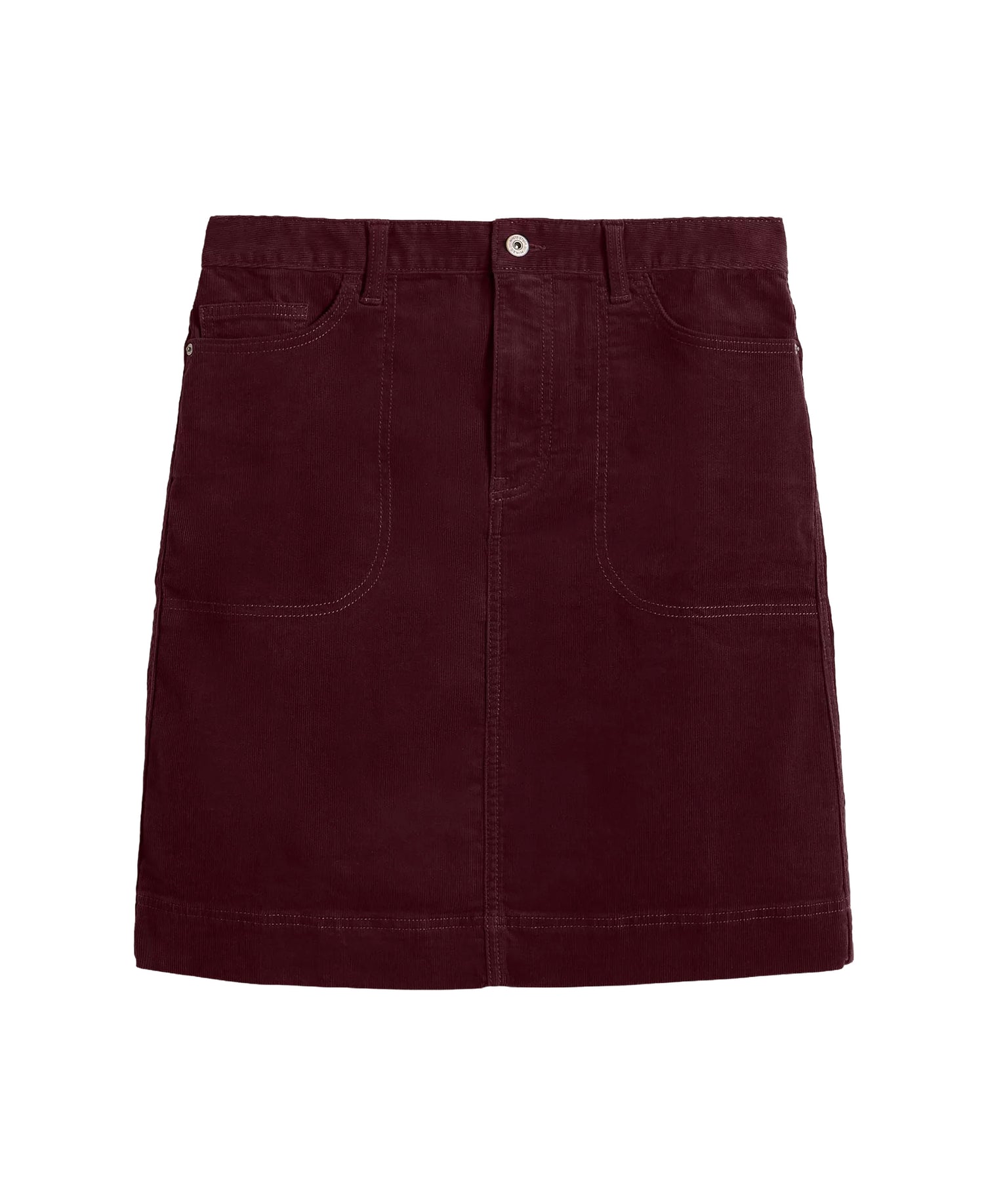 Tia Cord Skirt - Dark Plum