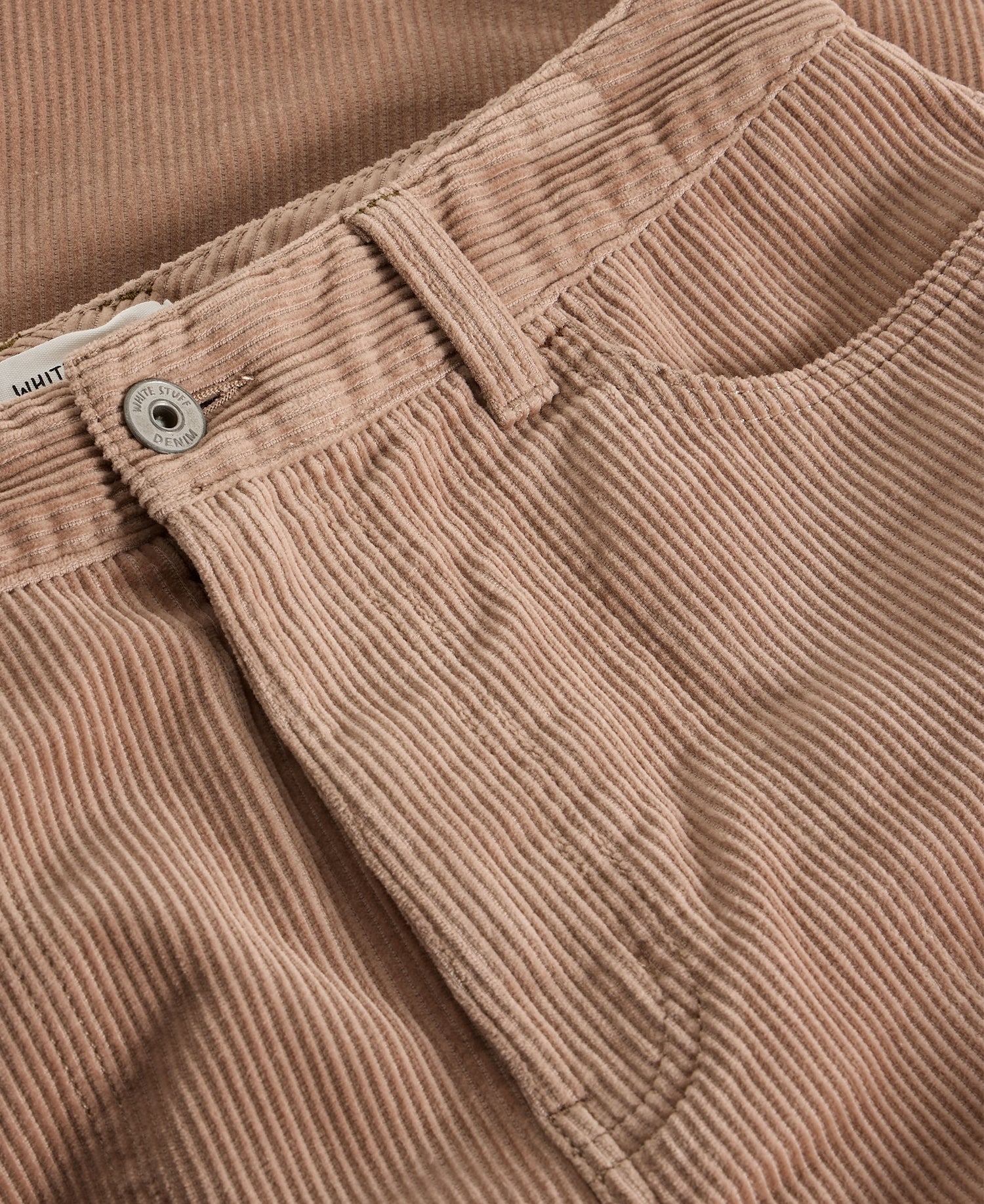 Tia Cord Wide Leg Crop - Light Natural