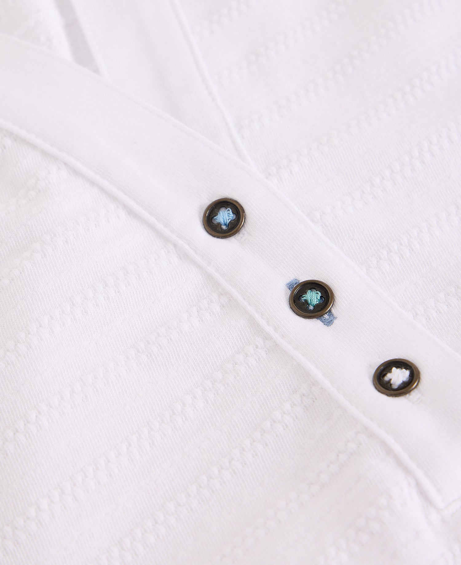 Nora Texture Notch Vest - Brilliant White