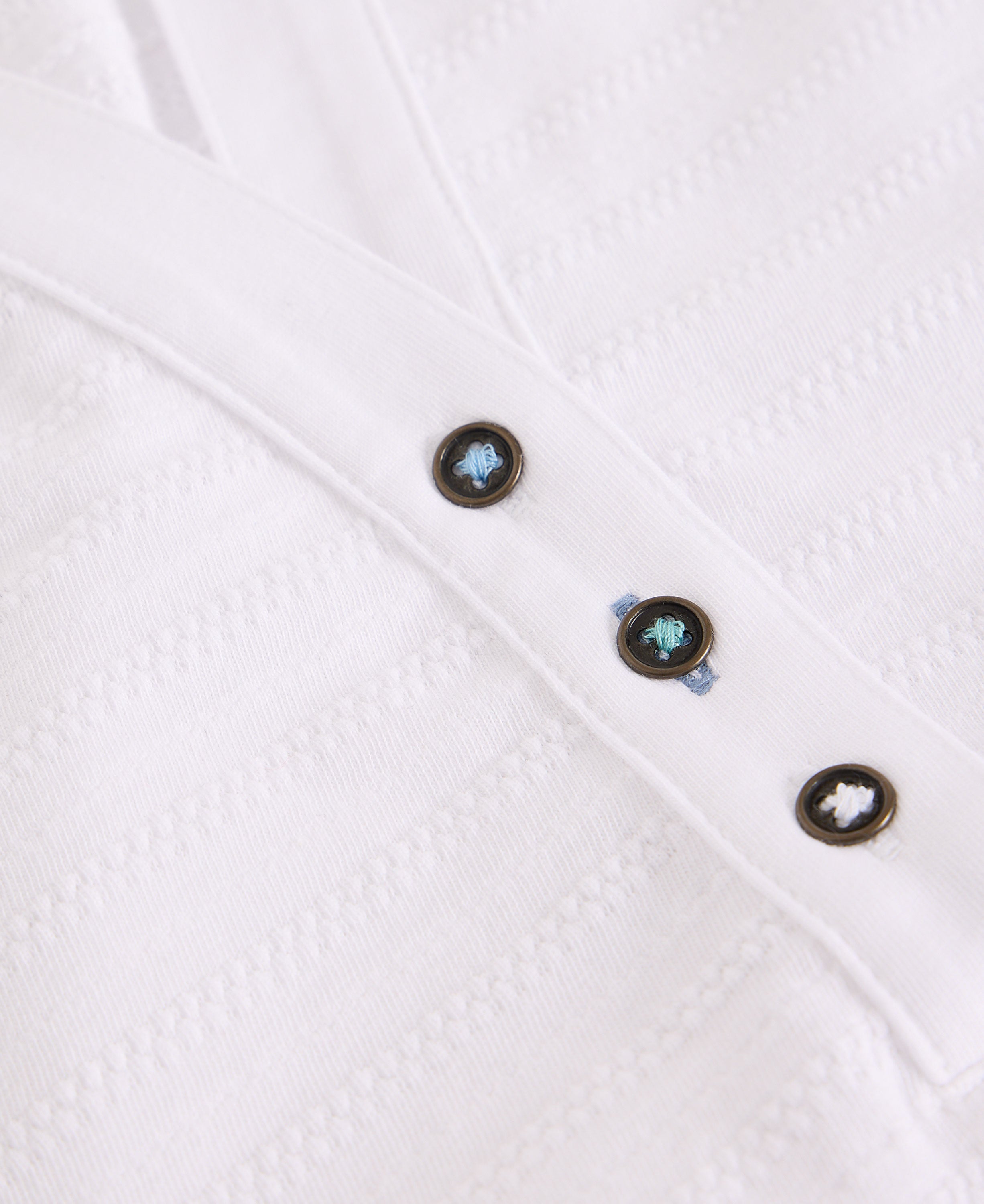 Nora Texture Notch Vest - Brilliant White