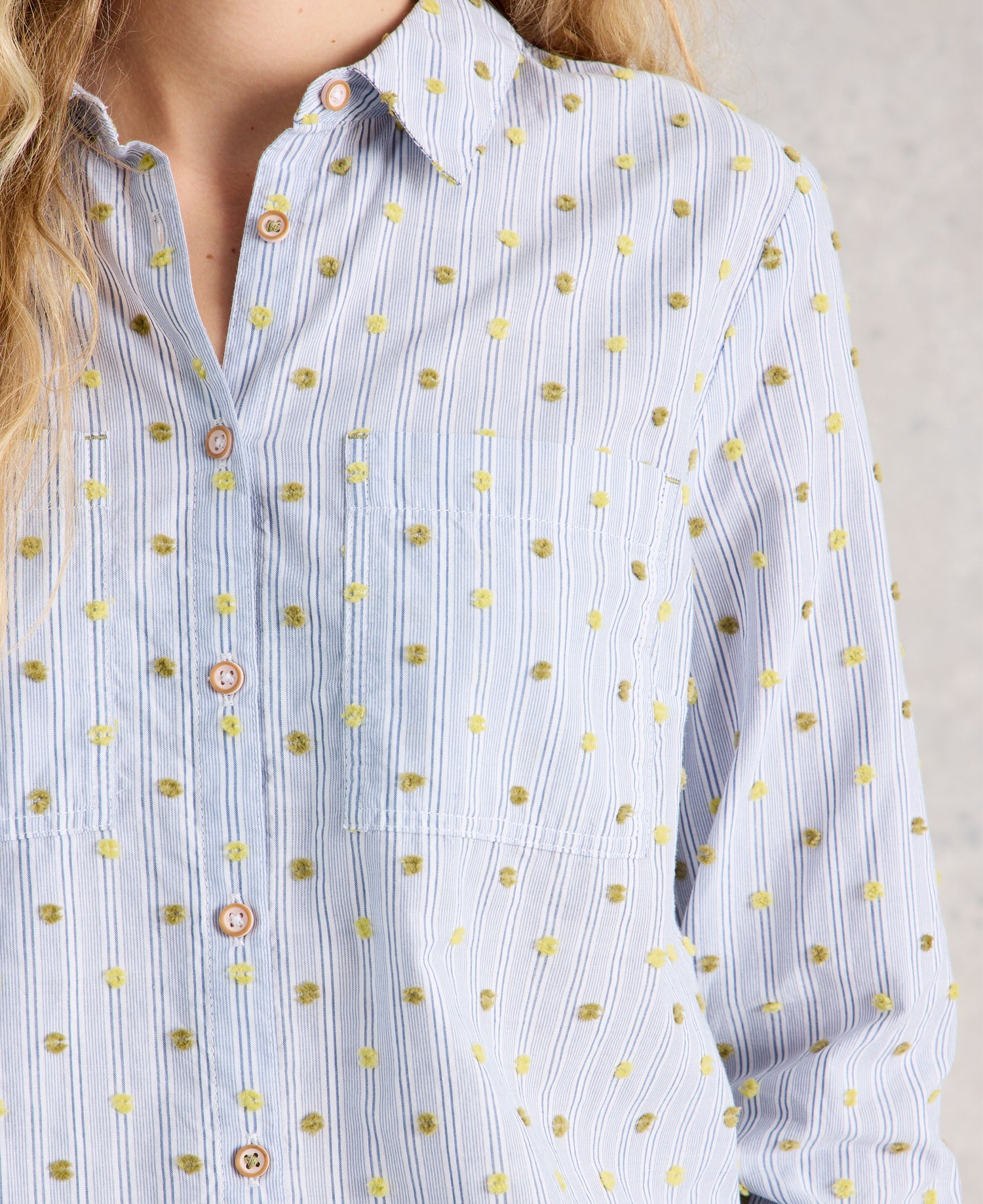 Sophie Organic Cotton Shirt - Blue Multi