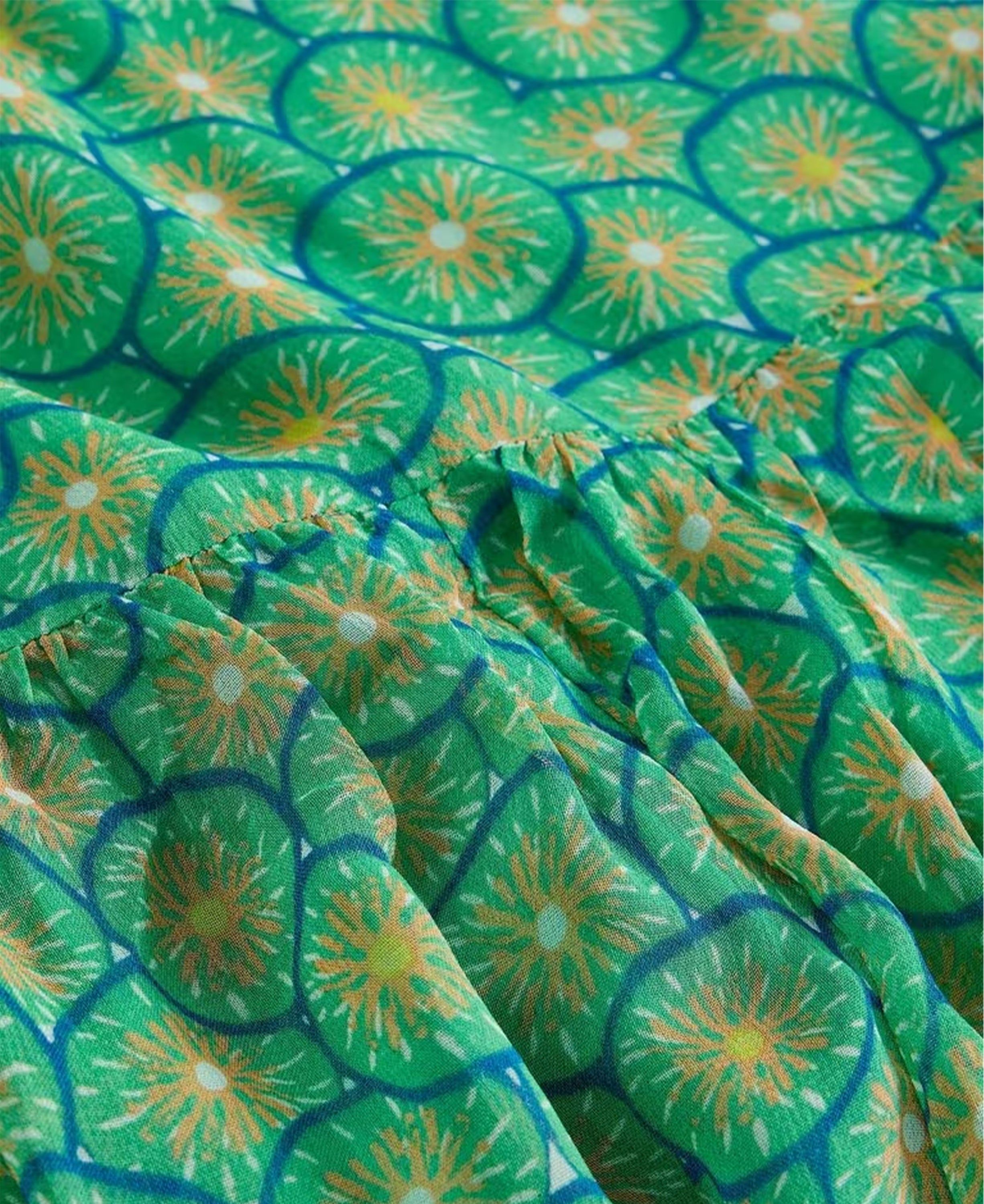 Yuri Maxi Skirt - Green Print