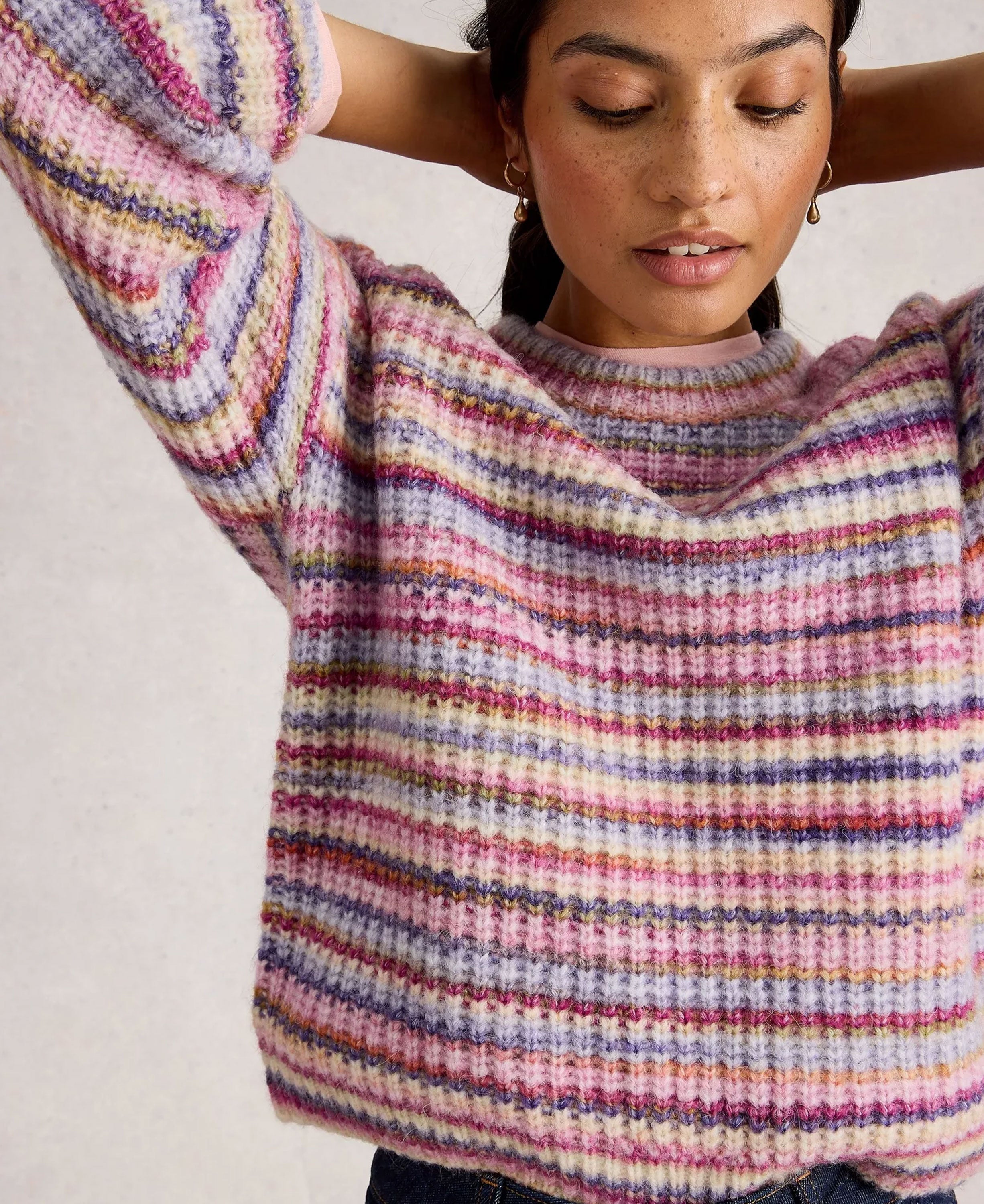 Suzanna Spacedye Jumper - Pink Mlt